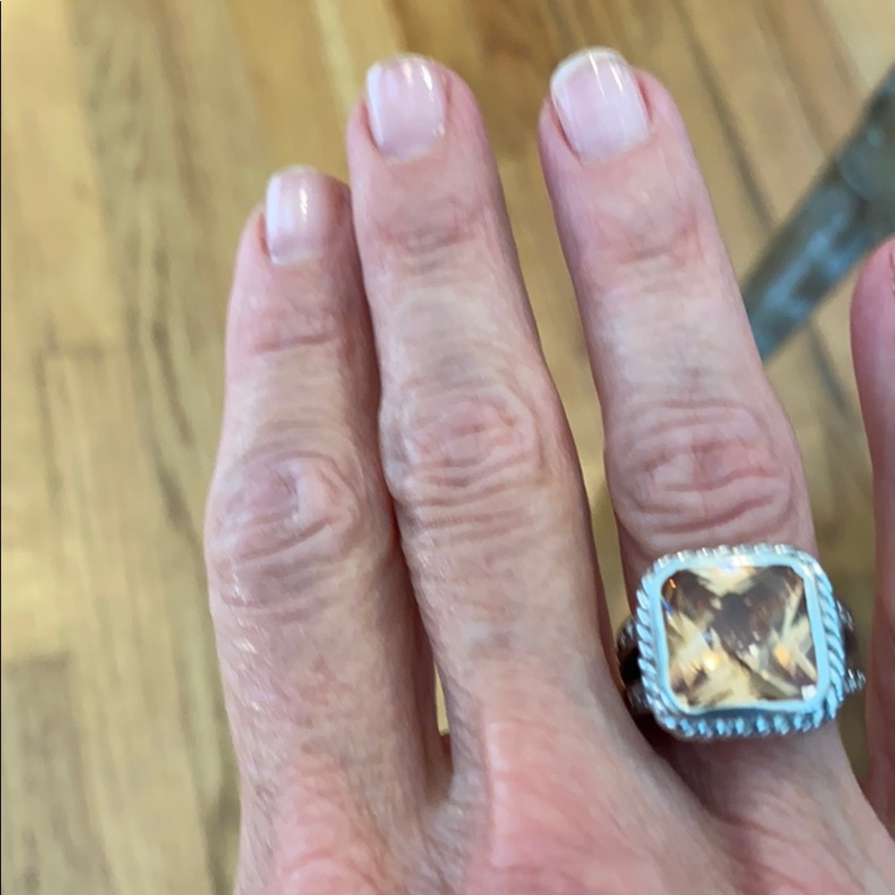 Guess Collection sterling & citron ring